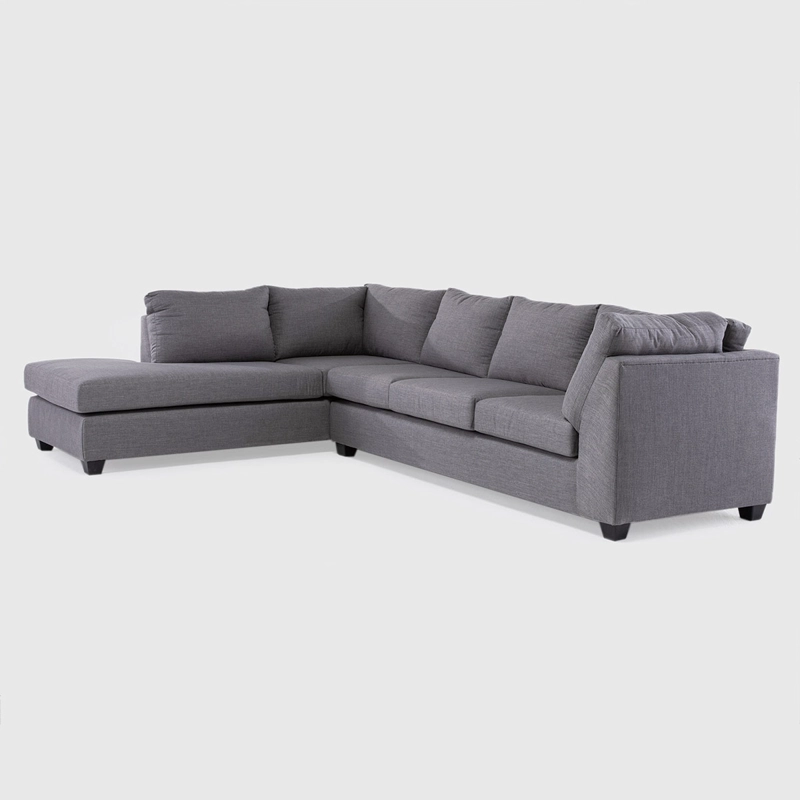 SOFÁ SECCIONAL IZQUIERDO BARRA DESIGN AVERILL 4 CUERPOS CAFÉ - 2
