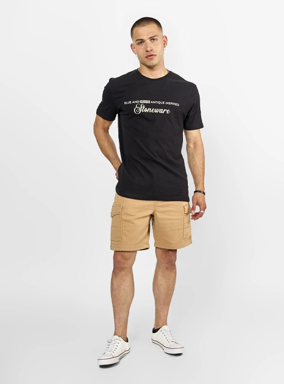 POLERA MANGA CORTA ALGODÓN HOMBRE INDEX PRINT - 4
