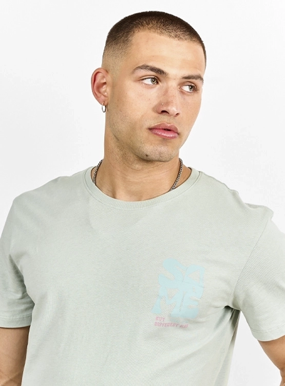 POLERA MANGA CORTA ALGODÓN HOMBRE INDEX PRINT - 3