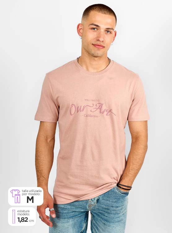 POLERA MANGA CORTA ALGODÓN HOMBRE INDEX PRINT