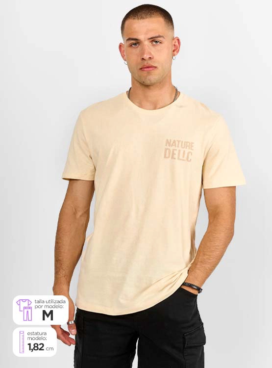 POLERA MANGA CORTA ALGODÓN HOMBRE INDEX PRINT - 1