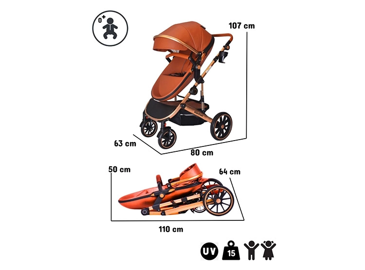 COCHE DUO CUNA KIDSCOOL 3 EN 1 EGG CAFE - 9