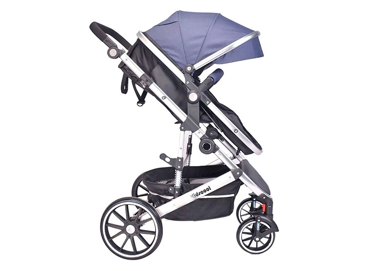 COCHE DUO CUNA KIDSCOOL 3 EN 1 LUX AZUL - 2