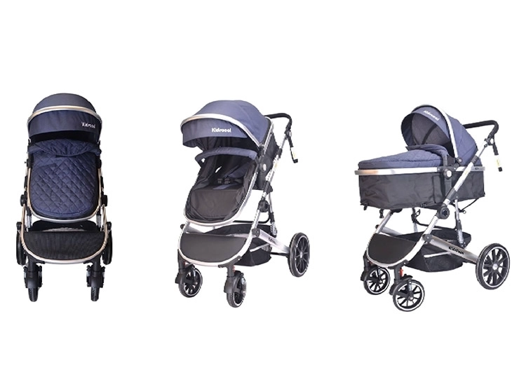 COCHE DUO CUNA KIDSCOOL 3 EN 1 LUX AZUL - 6