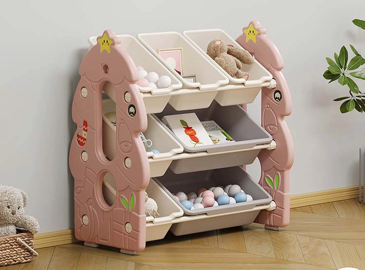 ESTANTE KIDSCOOL 7 CAJAS YG2023-RC002-RS ROSADO - 3