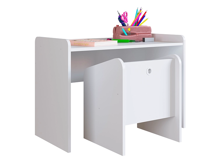 MESA CON SILLA MONTESSORI BLANCO - 1