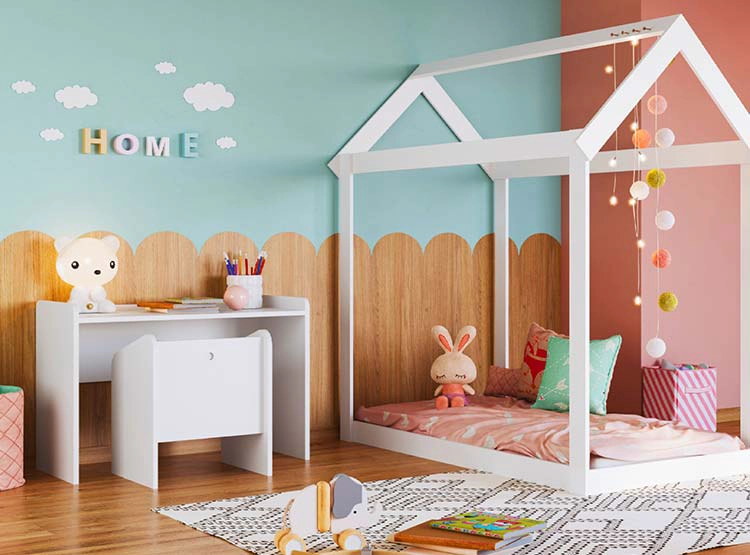 MESA CON SILLA MONTESSORI BLANCO - 4