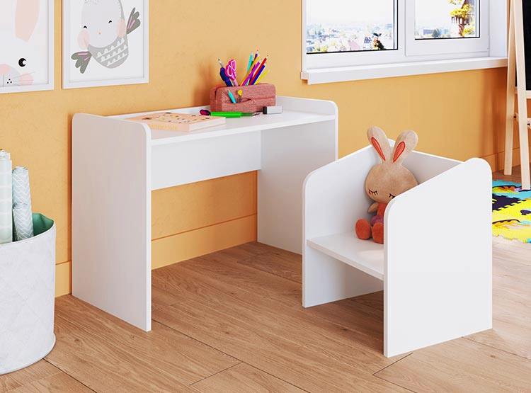 MESA CON SILLA MONTESSORI BLANCO - 5