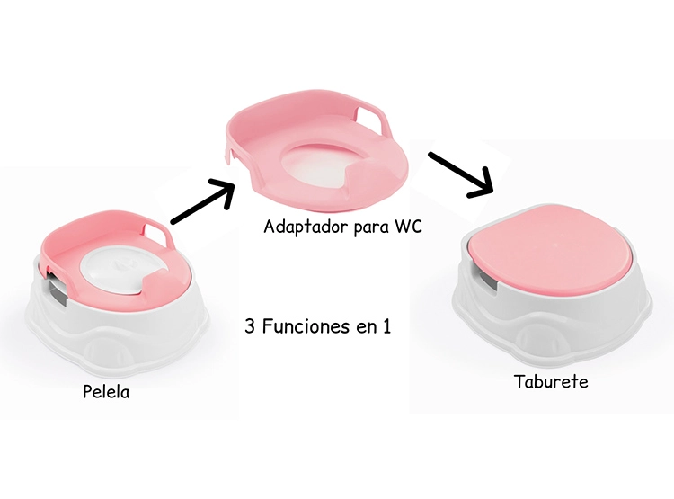 PELELA APRENDIZAJE 3 EN 1 ROSADA - 5