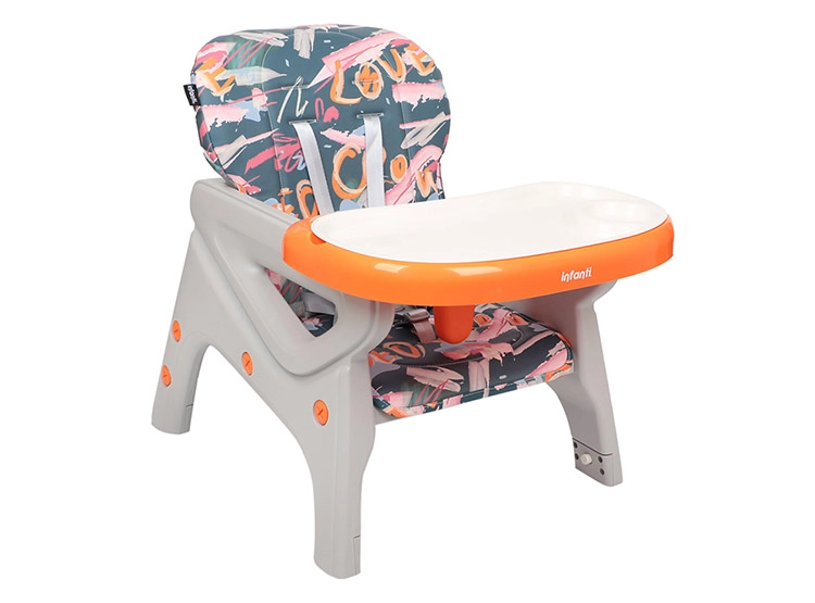 SILLA DE COMER ALTA SIT-UP PLUS NARANJA/AZUL INFANTI - 4