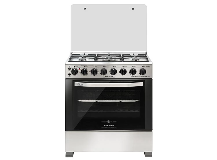 COCINA A GAS SINDELEN CH-740NI 5 PLATOS HORNO ELÉCTRICO ACERO - 2