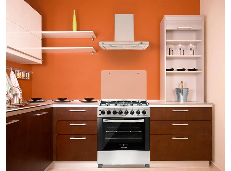 COCINA A GAS SINDELEN CH-740NI 5 PLATOS HORNO ELÉCTRICO ACERO - 4