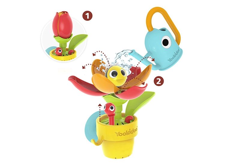 JUEGO DE BAÑO ABEJITA DE AGUA INFANTIL BEBÉ NIÑO NIÑA TINA - 4
