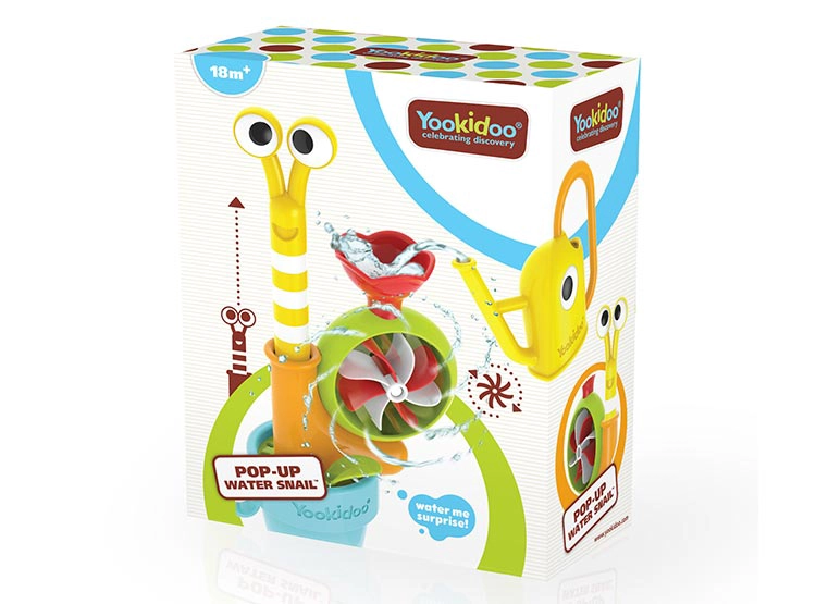 JUEGO DE BAÑO CARACOL DE AGUA INFANTIL BEBÉ NIÑO NIÑA TINA - 6