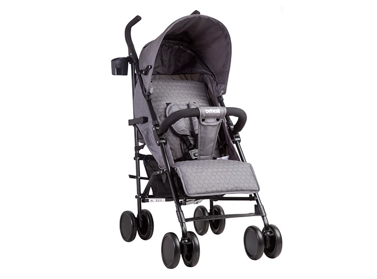 COCHE PARAGUA BEBE KHRONOS PLEGABLE COMPACTO GRIS OSCURO - 1