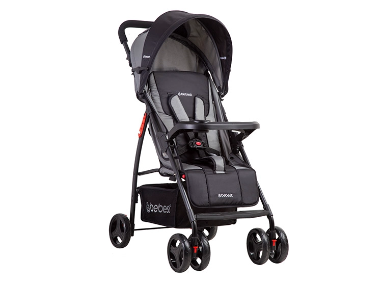COCHE TRAVEL SYSTEM BEBE SUMMER GRIS BEBESIT - 2