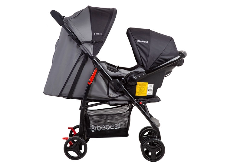 COCHE TRAVEL SYSTEM BEBE SUMMER GRIS BEBESIT - 3