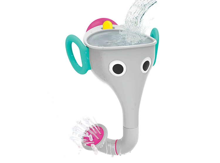 JUEGO DE BAÑO ELEFANTE EMBUDO GRIS INFANTIL BEBÉ - 2