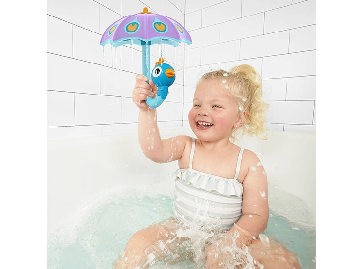 JUEGO DE BAÑO PARAGUA PAVO REAL PURPURA INFANTIL BEBÉ - 2