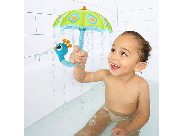 JUEGO DE BAÑO PARAGUA PAVO REAL VERDE BEBÉ NIÑO NIÑA TINA - 2