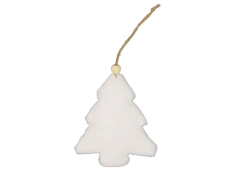 ADORNO NAVIDAD RIPLEY HOME PINO PELUDO IVORY BEIGE - 1