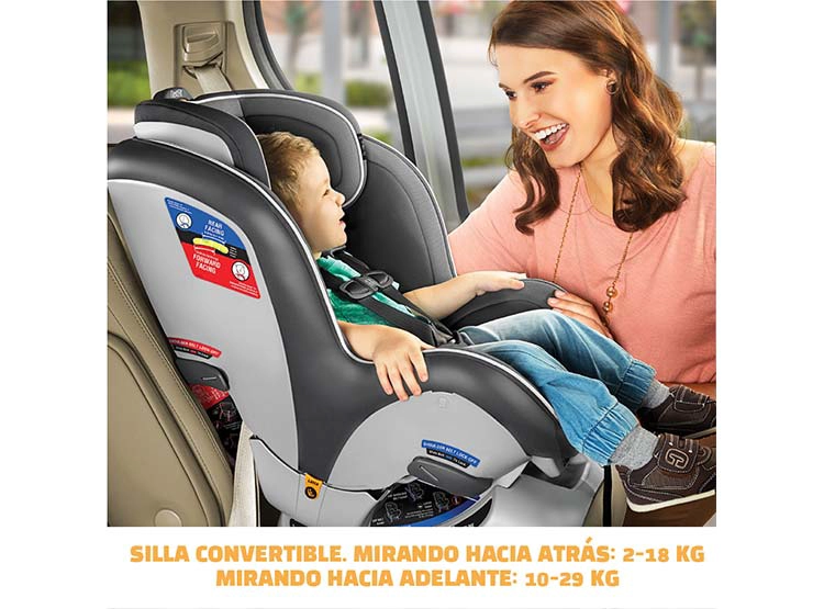 SILLA AUTO CHICCO SILLA CONVERTIBLE NEXTFIT ZIP CARBON GRIS - 4