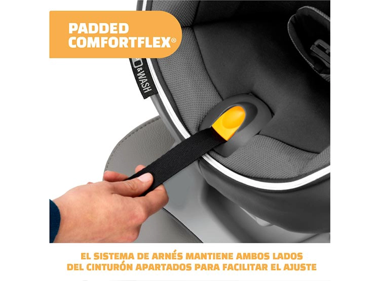 SILLA AUTO CHICCO SILLA CONVERTIBLE NEXTFIT ZIP CARBON GRIS - 6