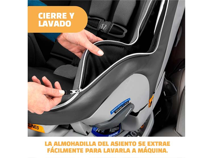 SILLA AUTO CHICCO SILLA CONVERTIBLE NEXTFIT ZIP CARBON GRIS - 9