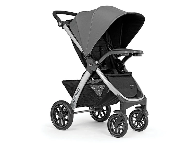 COCHE TRAVEL SYSTEM CHICCO BRAVO CON HUEVITO KEYFIT GRIS - 4