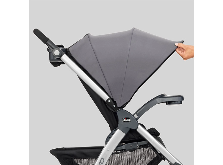 COCHE TRAVEL SYSTEM CHICCO BRAVO CON HUEVITO KEYFIT GRIS - 9