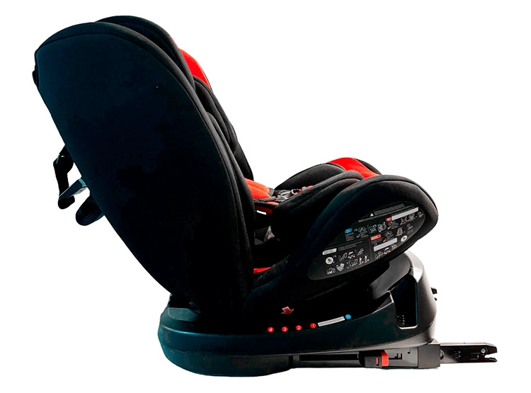 SILLA AUTO BEBEGLO CONVERTIBLE MULTIETAPA ISOFIX 360° RS-3840 (BXS223A) ROJO - 4