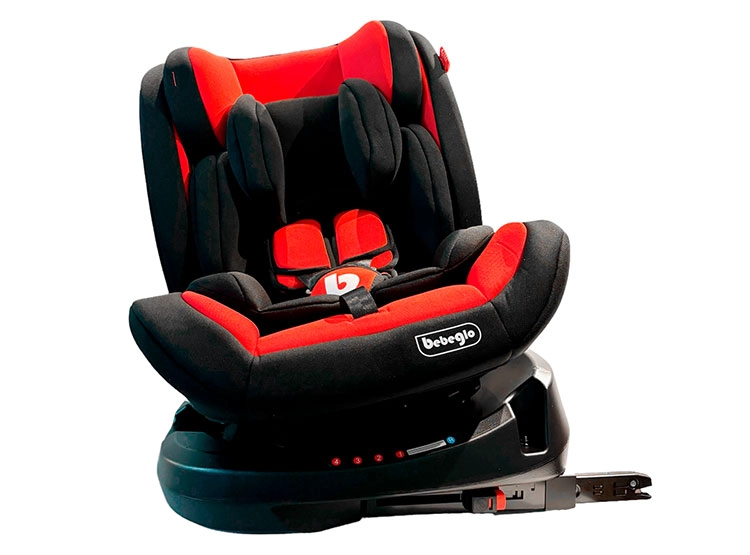 SILLA AUTO BEBEGLO CONVERTIBLE MULTIETAPA ISOFIX 360° RS-3840 (BXS223A) ROJO - 6