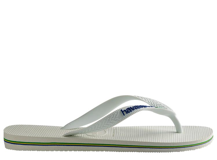 SANDALIAS MUJER HAVAIANAS BLANCO BRASIL LOGO