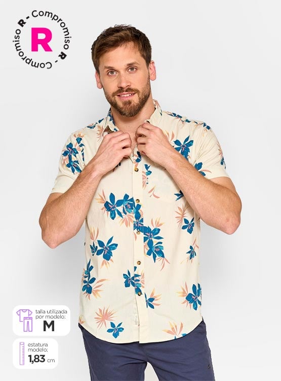 CAMISA MANGA CORTA ALGODÓN HOMBRE CLOUDBREAK