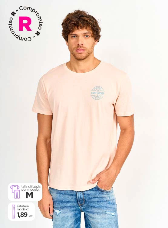 POLERA MANGA CORTA ALGODÓN HOMBRE CLOUDBREAK PRINT