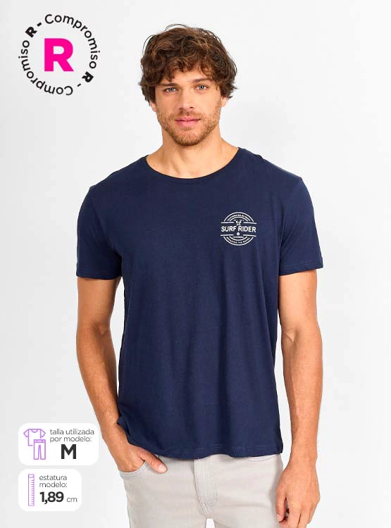 POLERA MANGA CORTA ALGODÓN HOMBRE CLOUDBREAK PRINT