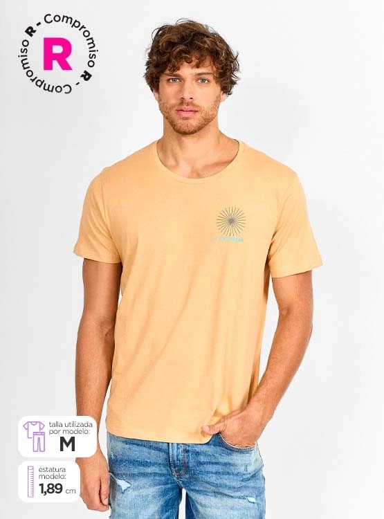 POLERA MANGA CORTA ALGODÓN HOMBRE CLOUDBREAK PRINT