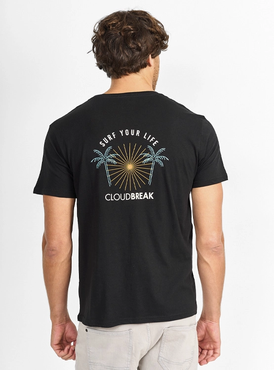 POLERA MANGA CORTA ALGODÓN HOMBRE CLOUDBREAK PRINT - 2