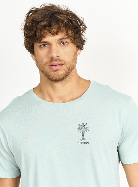 POLERA MANGA CORTA ALGODÓN HOMBRE CLOUDBREAK PRINT - 3