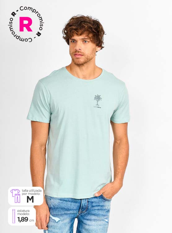 POLERA MANGA CORTA ALGODÓN HOMBRE CLOUDBREAK PRINT