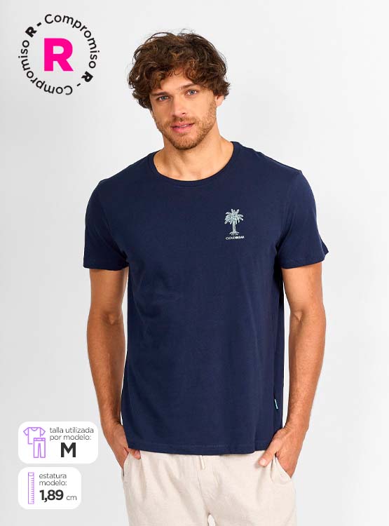 POLERA MANGA CORTA ALGODÓN HOMBRE CLOUDBREAK PRINT - 1