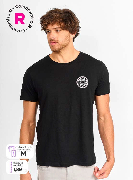 POLERA MANGA CORTA ALGODÓN HOMBRE CLOUDBREAK PRINT