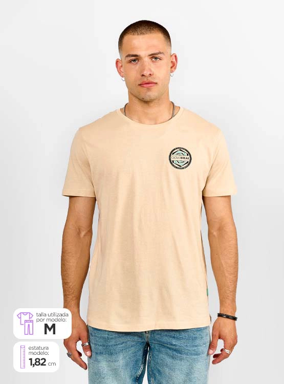POLERA MANGA CORTA ALGODÓN HOMBRE CLOUDBREAK PRINT