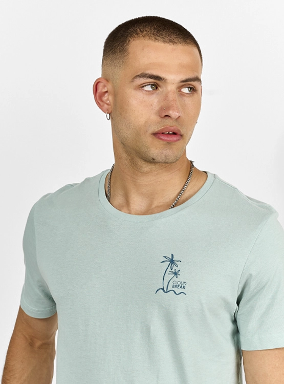 POLERA MANGA CORTA ALGODÓN HOMBRE CLOUDBREAK PRINT - 3
