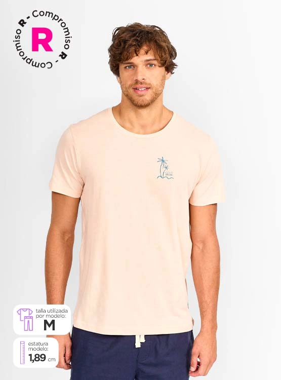 POLERA MANGA CORTA ALGODÓN HOMBRE CLOUDBREAK PRINT