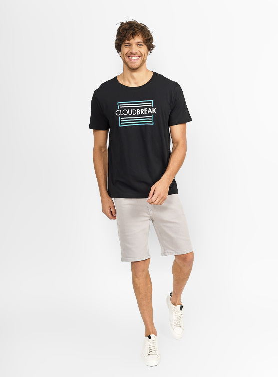 POLERA MANGA CORTA ALGODÓN HOMBRE CLOUDBREAK PRINT - 4