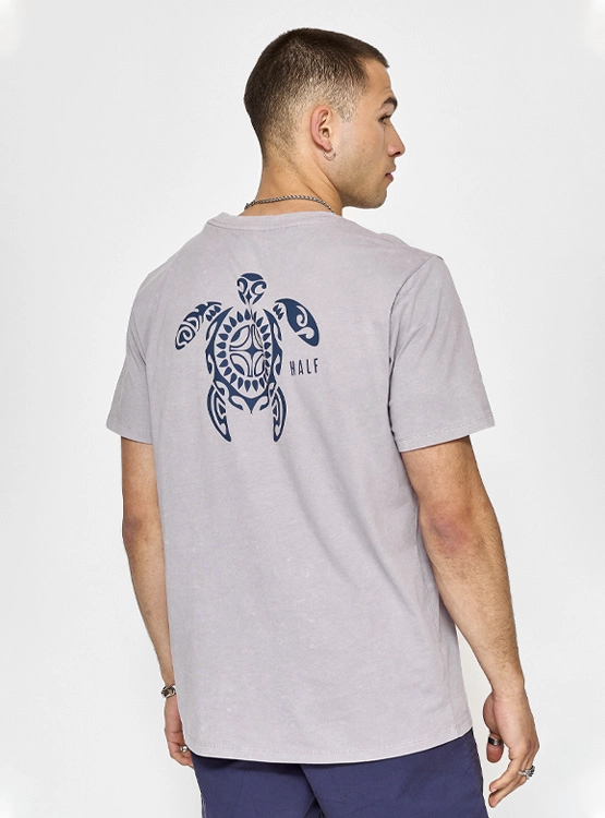 POLERA MANGA CORTA ALGODÓN HOMBRE HALF CUELLO REDONDO - 2