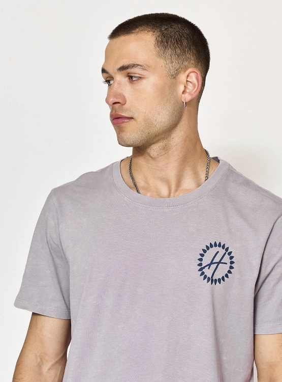 POLERA MANGA CORTA ALGODÓN HOMBRE HALF CUELLO REDONDO - 3