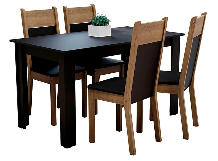 JUEGO DE COMEDOR VEKKA HOME LOLA NELLY 4S - 1