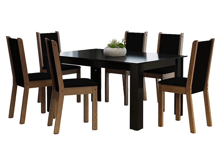 JUEGO DE COMEDOR VEKKA HOME LOLA SUECIA 6S - 1